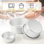 12 Peças set Alumínio Round Cake Pans Bakeware Sets com 4 polegadas, 6 polegadas, 8 polegadas, 9 polegadas, 10 polegadas - Imagem 2