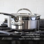 Hestan - Coleção ProBond Conjunto profissional de panelas antiaderentes TITUM de aço inoxidável - Imagem 11