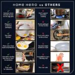 Home Hero Conjunto de panelas e frigideiras antiaderentes Creme - Imagem 4
